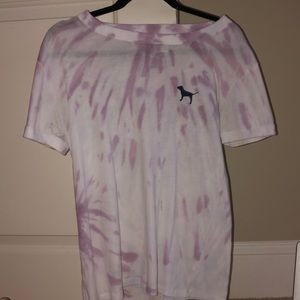 tie dye pink shirt
